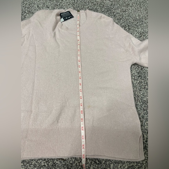 SUBTLE Luxury Washable Cashmere Wesley Pullover in Dust Pink Sz Xs S Cozy - Picture 10 of 10